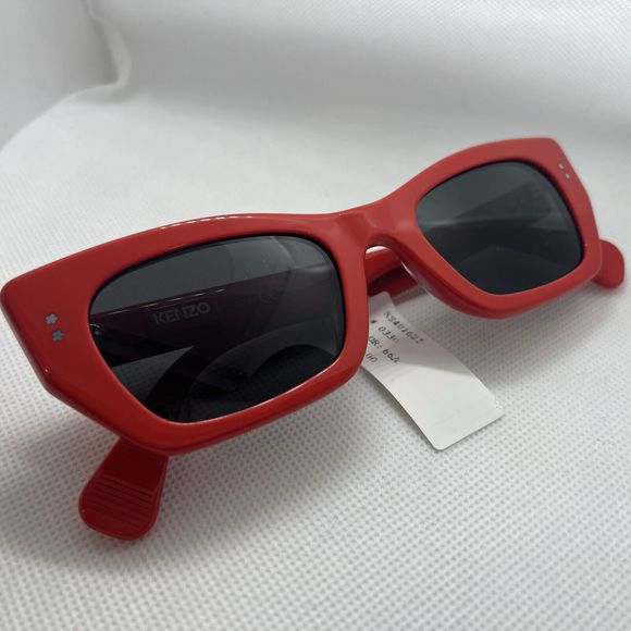 New in Box Kenzo Boke Flower Geometric Sunglasses 51mm Red